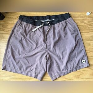 Vuori KORE purple XL/L lined running shorts 7’ inseam athleisure